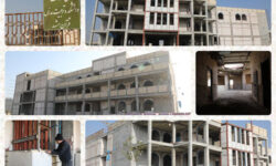 untitle_Fotor_Collage ساختمان در حال احداث دانشکده علوم قرآنی مشهد